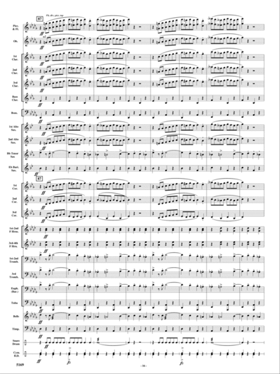 Rolling Thunder Concert Band scores gallery preview page 15