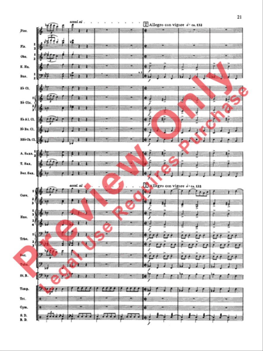 Symphonic Dance No. 2 Concert Band scores gallery preview page 22