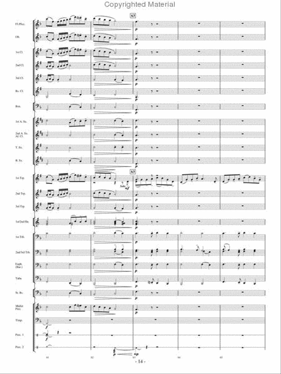 Make A Joyful Noise Concert Band scores gallery preview page 13