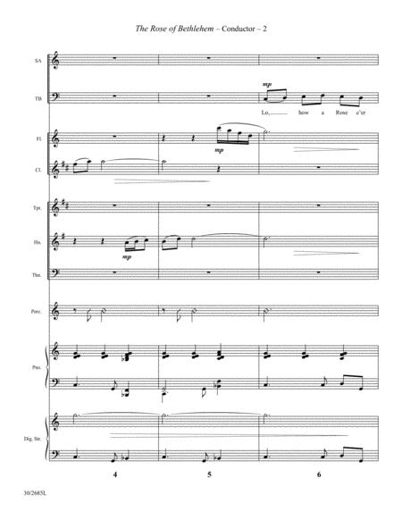 The Rose of Bethlehem - Instrumental Ensemble Score and Parts