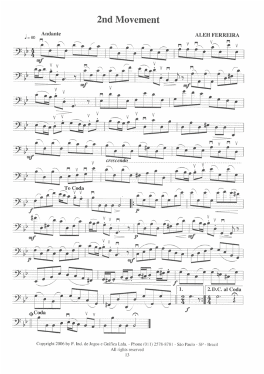 Suite No 3 for Cello Solo Cello Solo scores gallery preview page 3