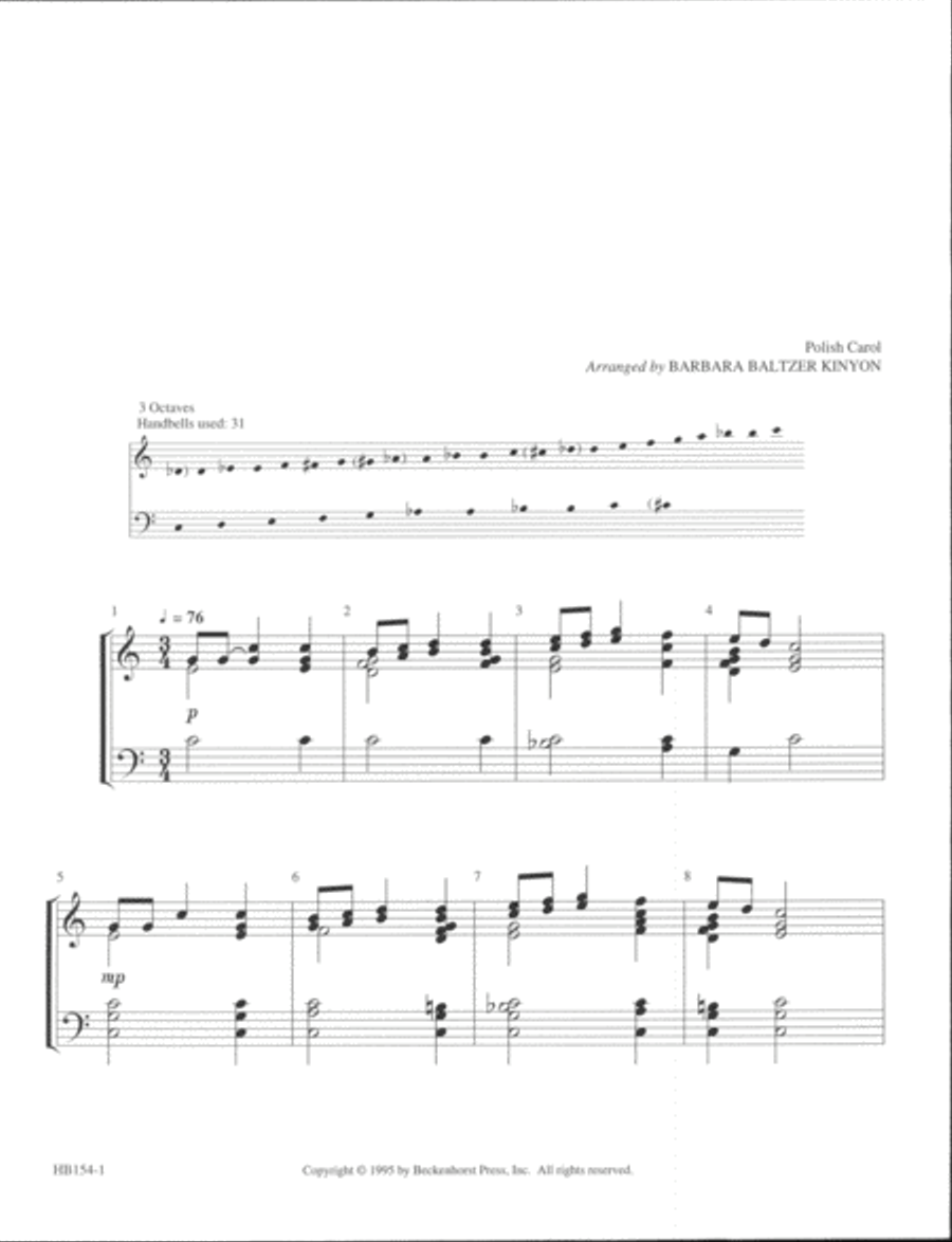 Infant Holy, Infant Lowly - Kinyon 3-Octaves scores gallery preview page 2