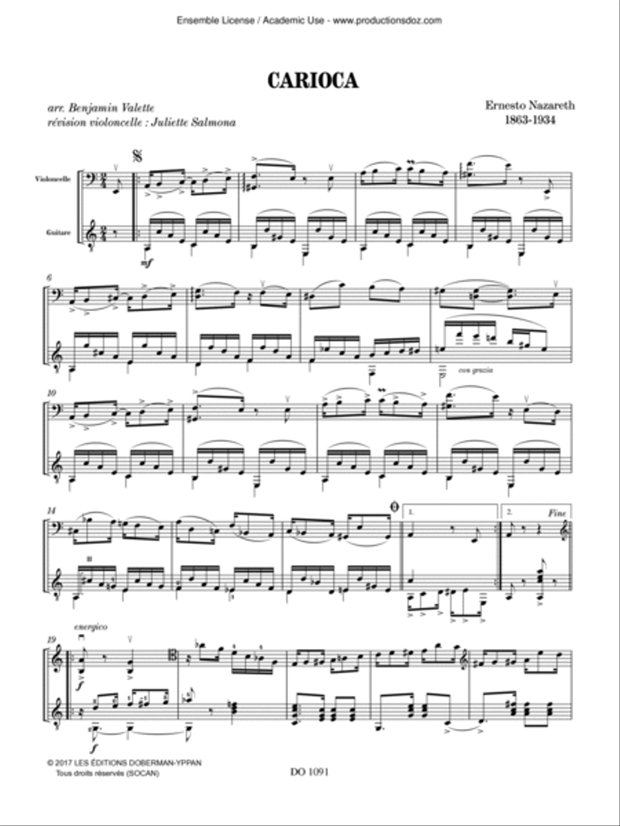 Carioca Carioca Classical Guitar scores gallery preview page 2