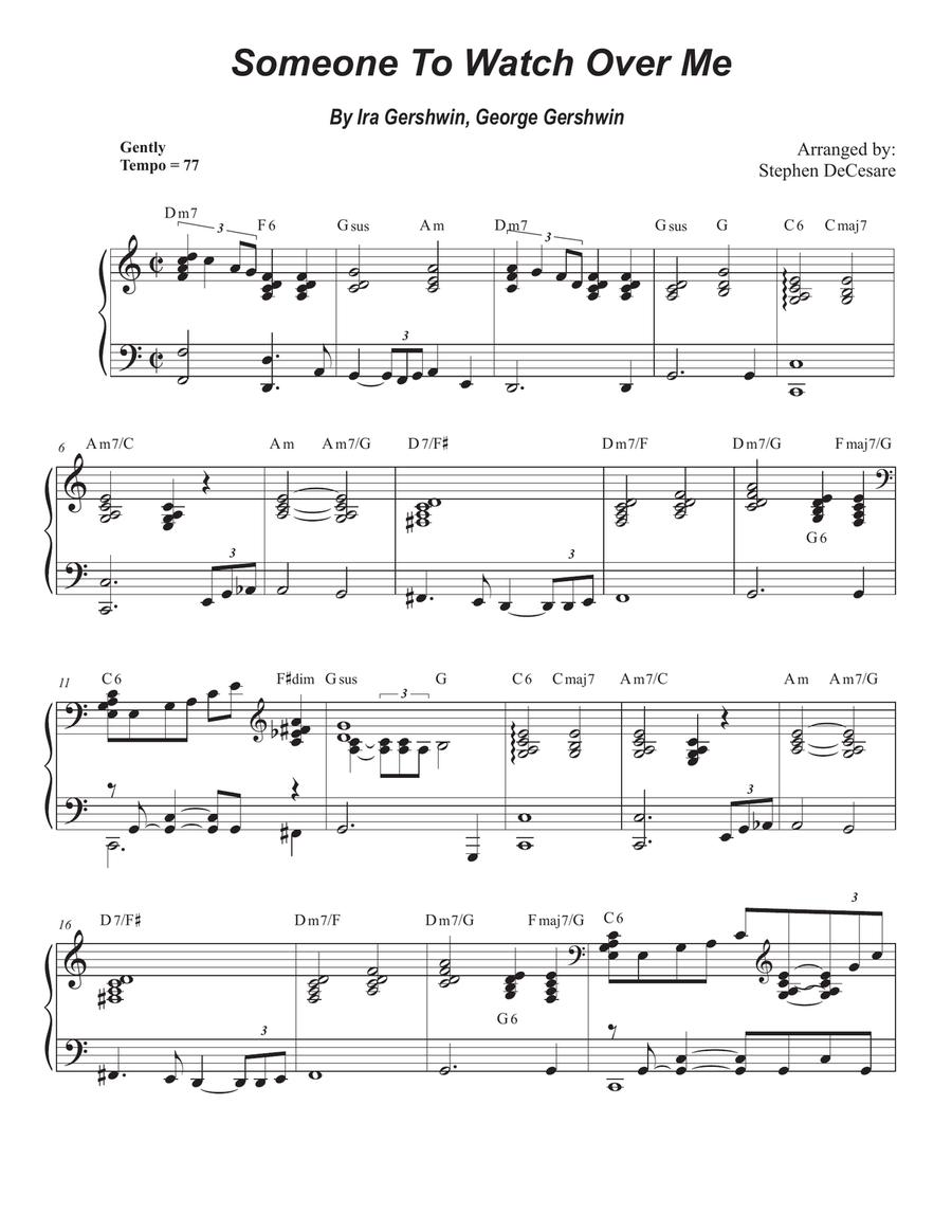 Someone To Watch Over Me Piano Trio scores gallery preview page 6