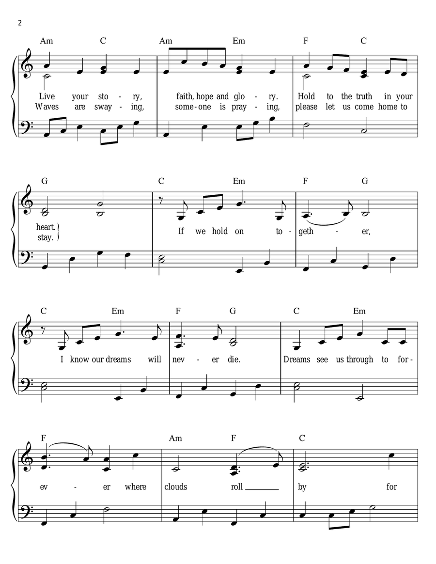 If We Hold On Together If We Hold On Together Voice scores gallery preview page 2