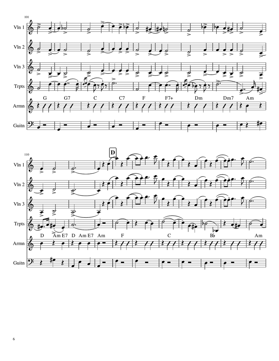 Liebesleid (La Pena del Amor) Small Ensemble scores gallery preview page 6