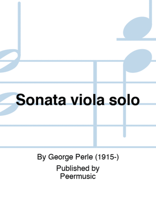 Sonata viola solo