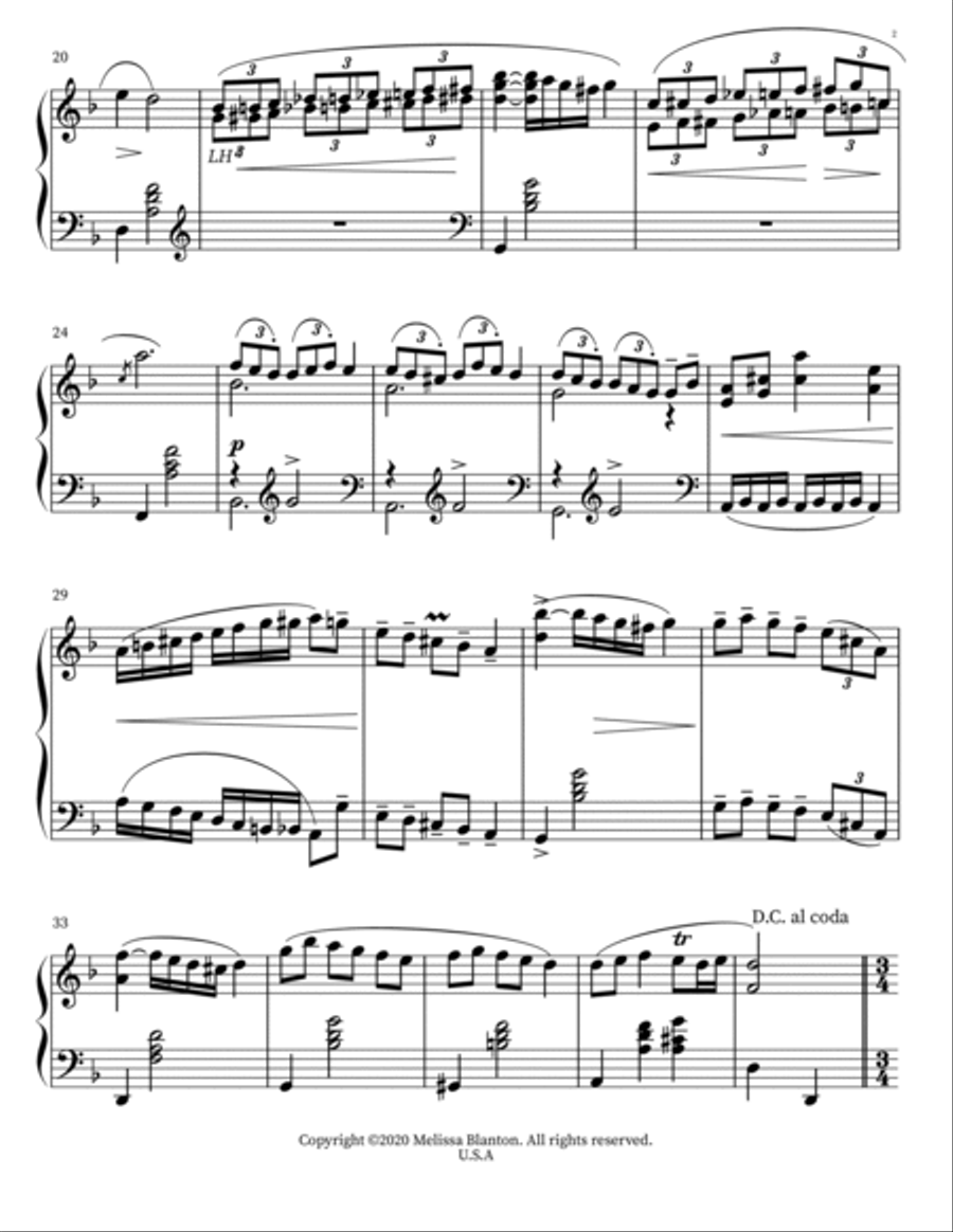 Peering In Piano Solo scores gallery preview page 2