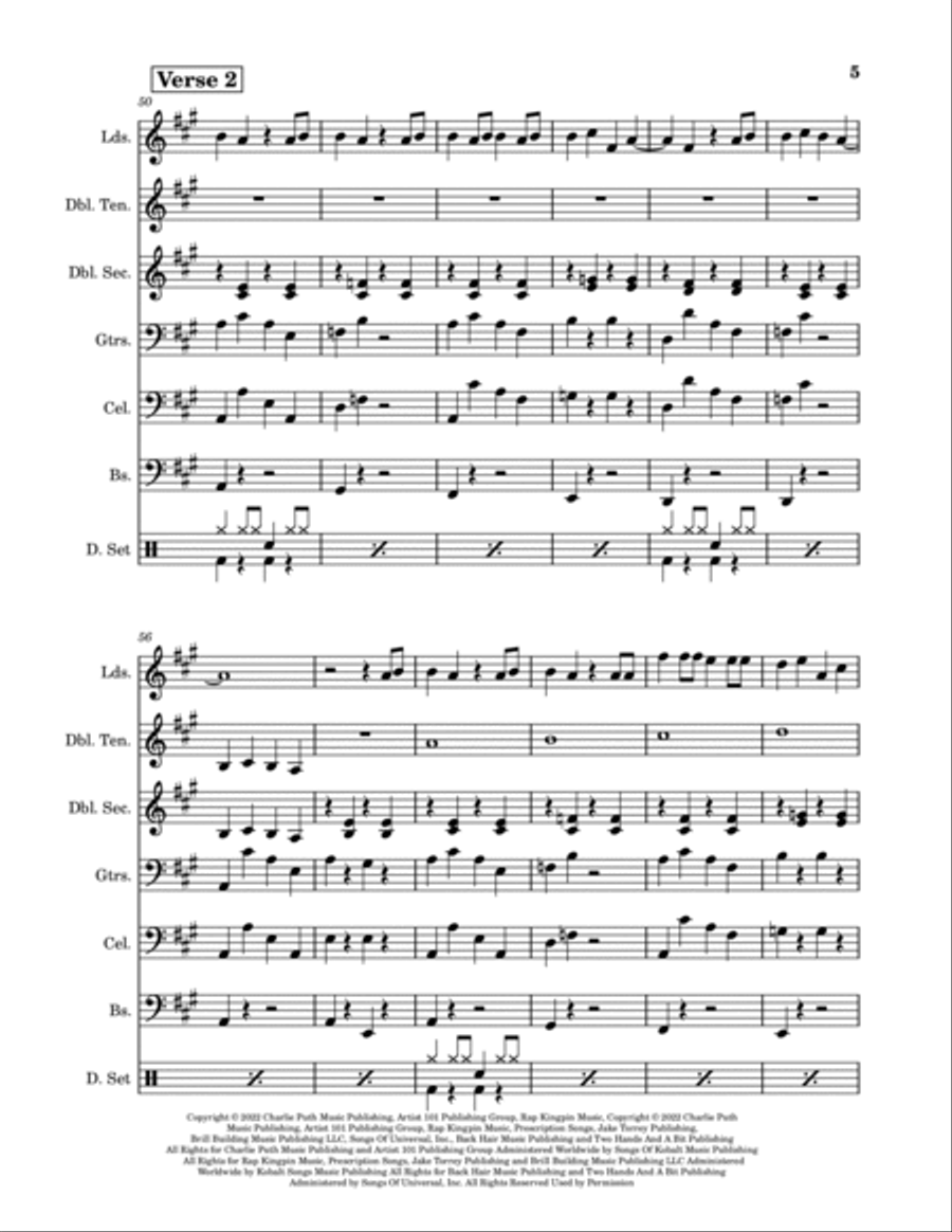 I Don't Think That I Like Her Steel Drum Band scores gallery preview page 5