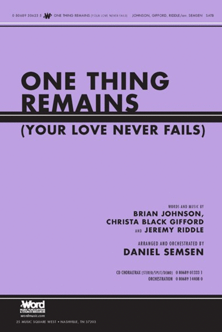 One Thing Remains (Your Love Never Fails) - 
