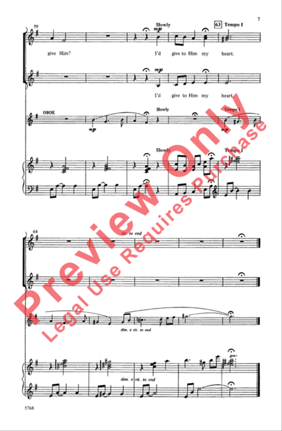 Winter Carol Women's Choir scores gallery preview page 7