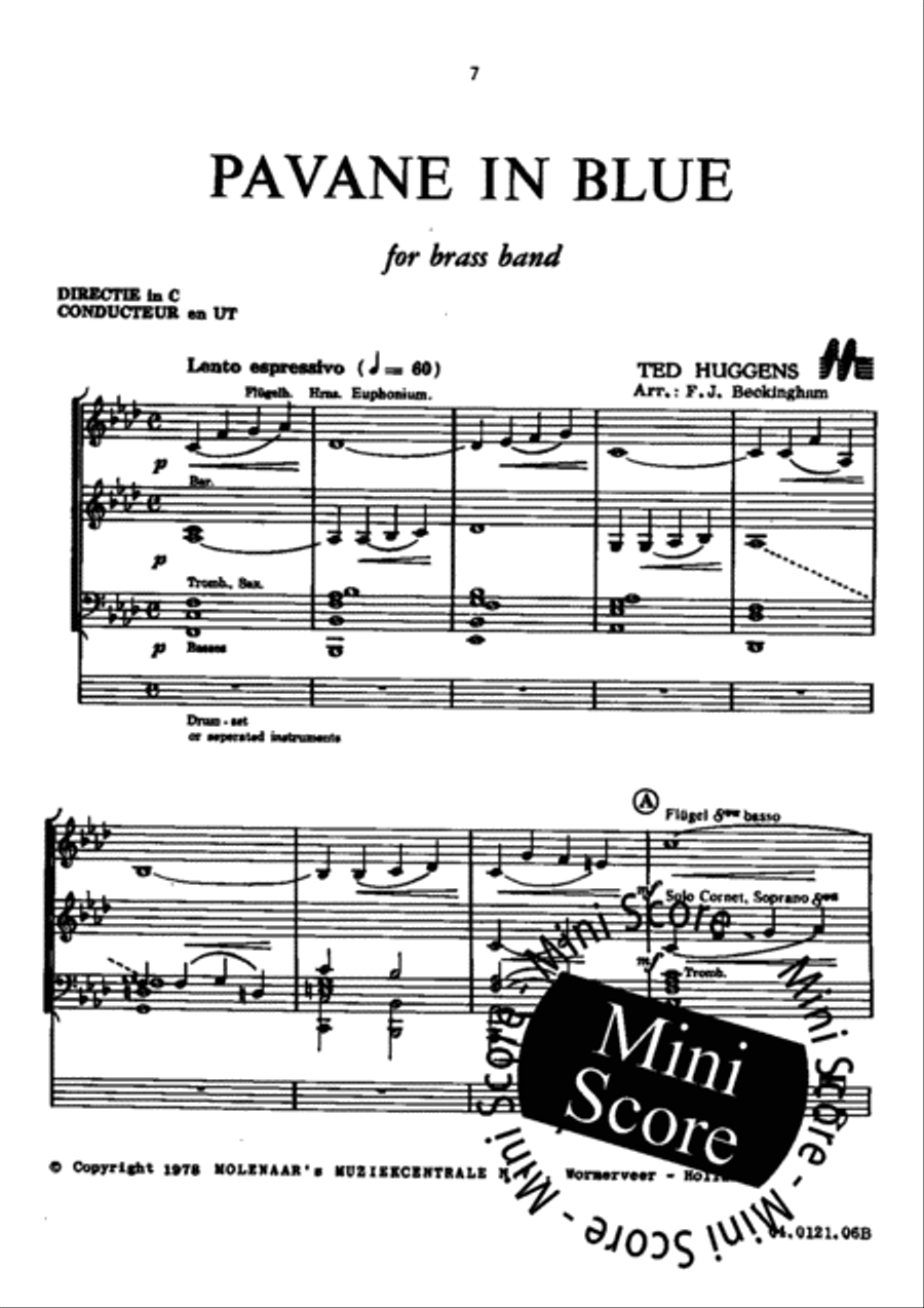 Fascinating Drums / Pavane In Blue Brass Band scores gallery preview page 11