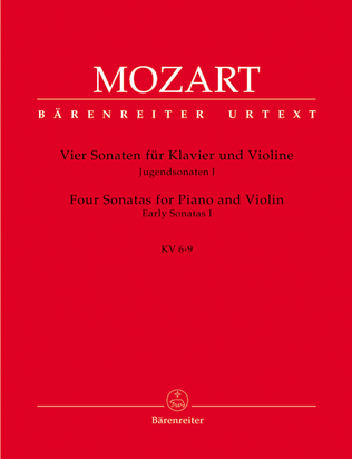 Book cover for Four Sonatas for Piano (Harpsichord) and Violin