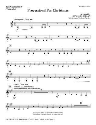 Processional For Christmas - Bass Clarinet (sub. Tuba)