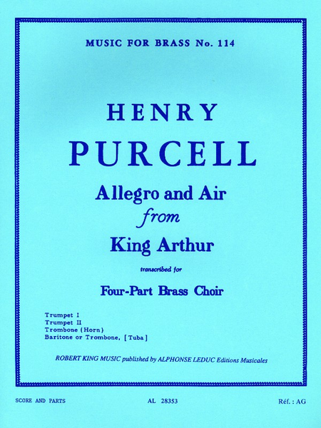 Allegro And Air Fr.King Arthur - Brass Quartet
