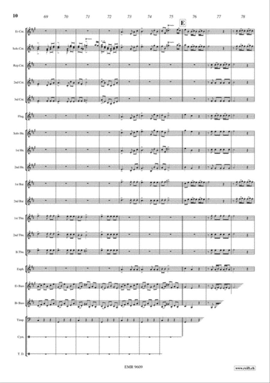 Fireworks Highlights Brass Band scores gallery preview page 11