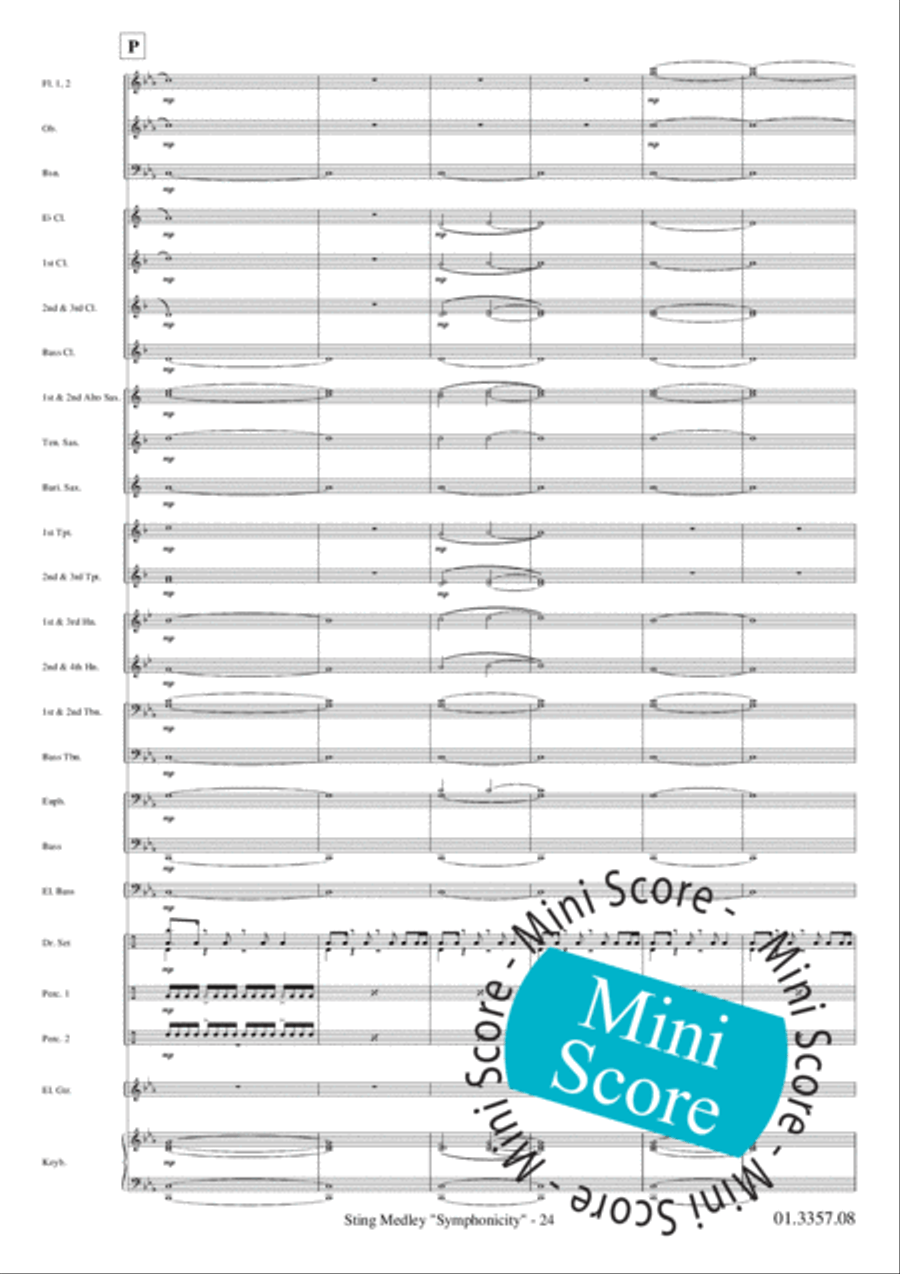 Sting Medley Sting Medley Concert Band scores gallery preview page 28