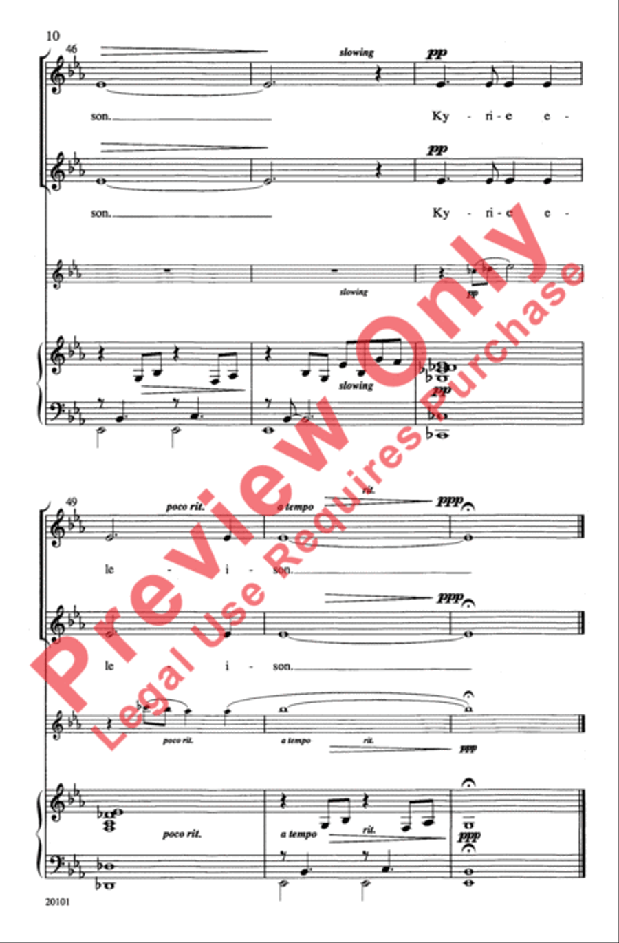 Kyrie Kanon 2-Part scores gallery preview page 10