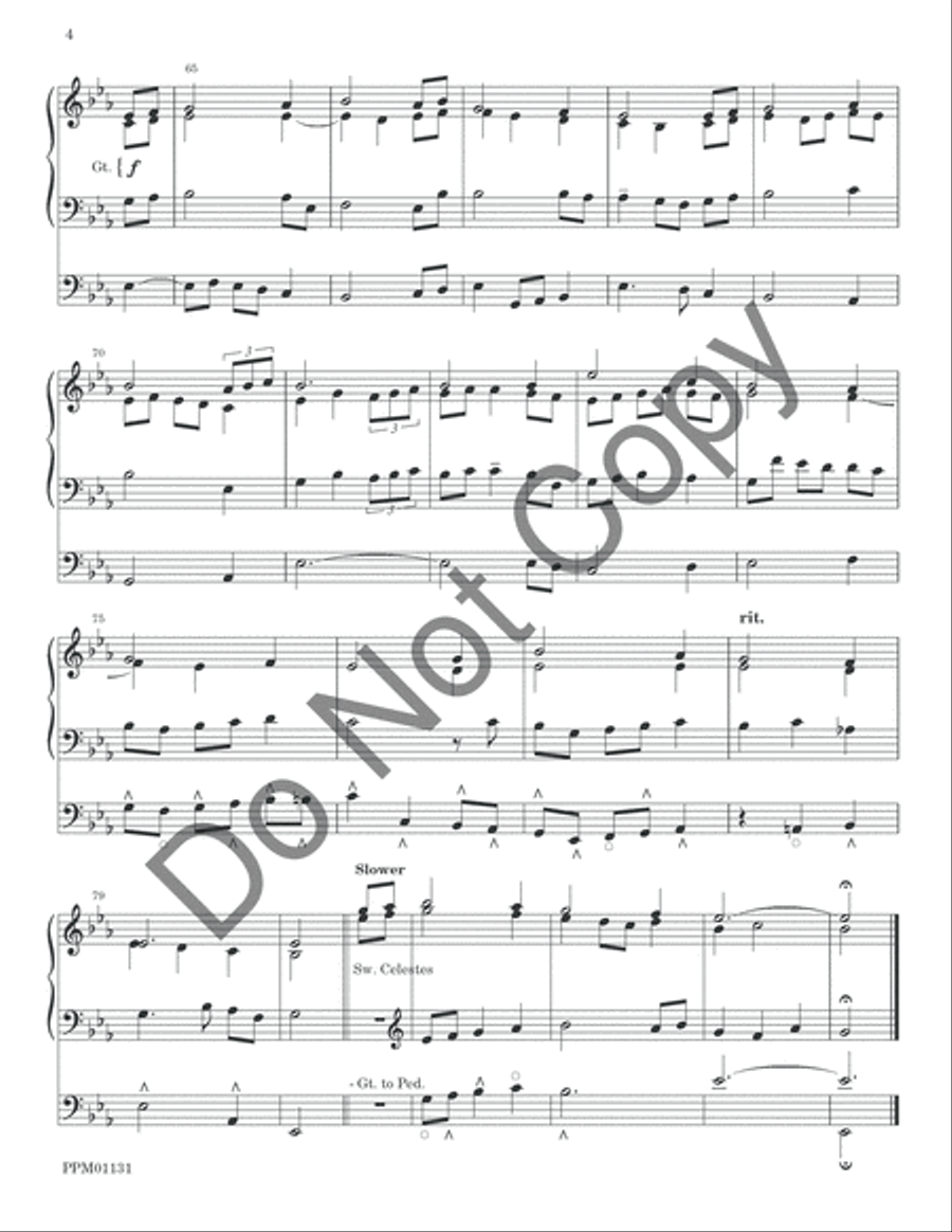 Variations on St. Columba Organ scores gallery preview page 7