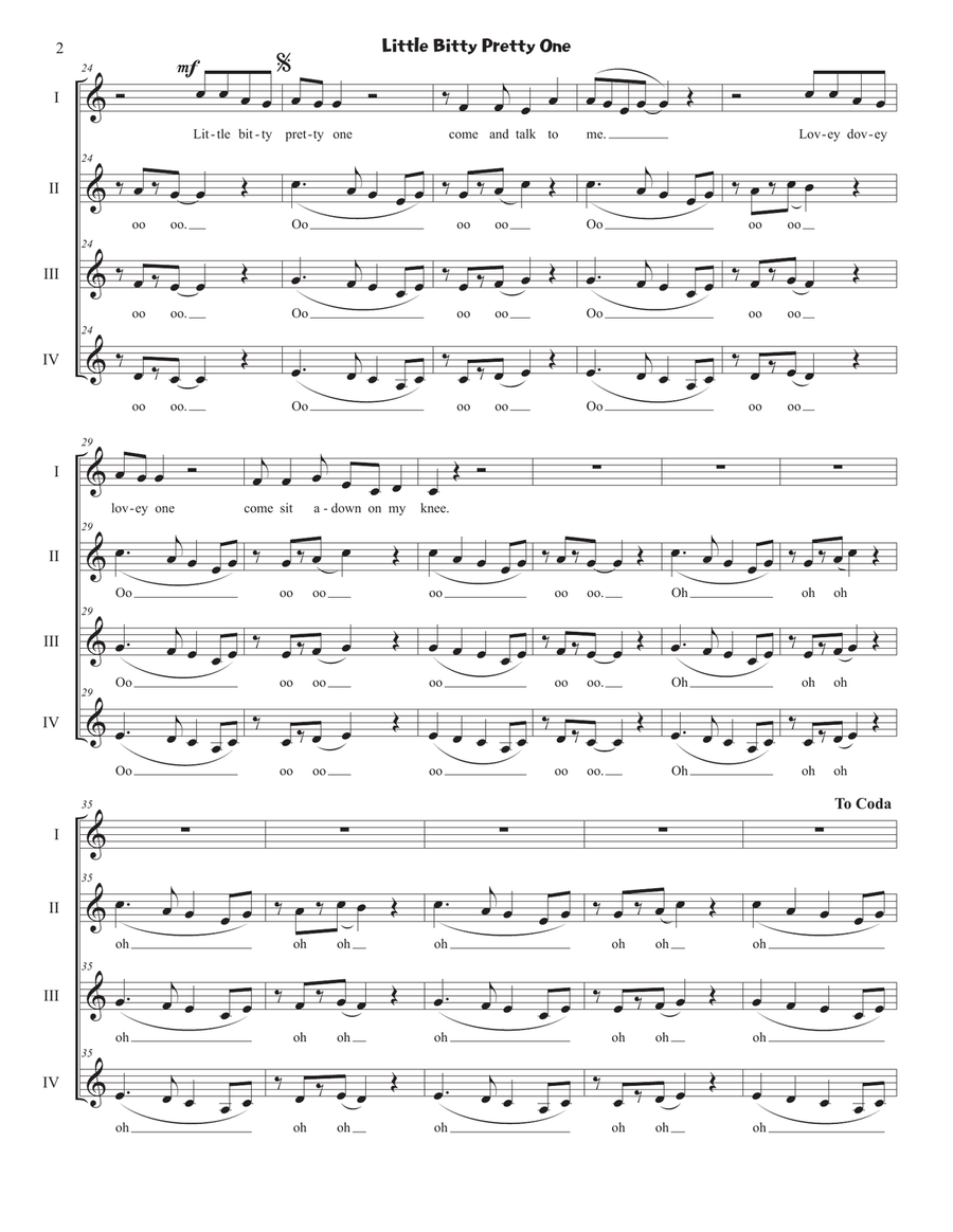 Little Bitty Pretty One Little Bitty Pretty One SSAA scores gallery preview page 2