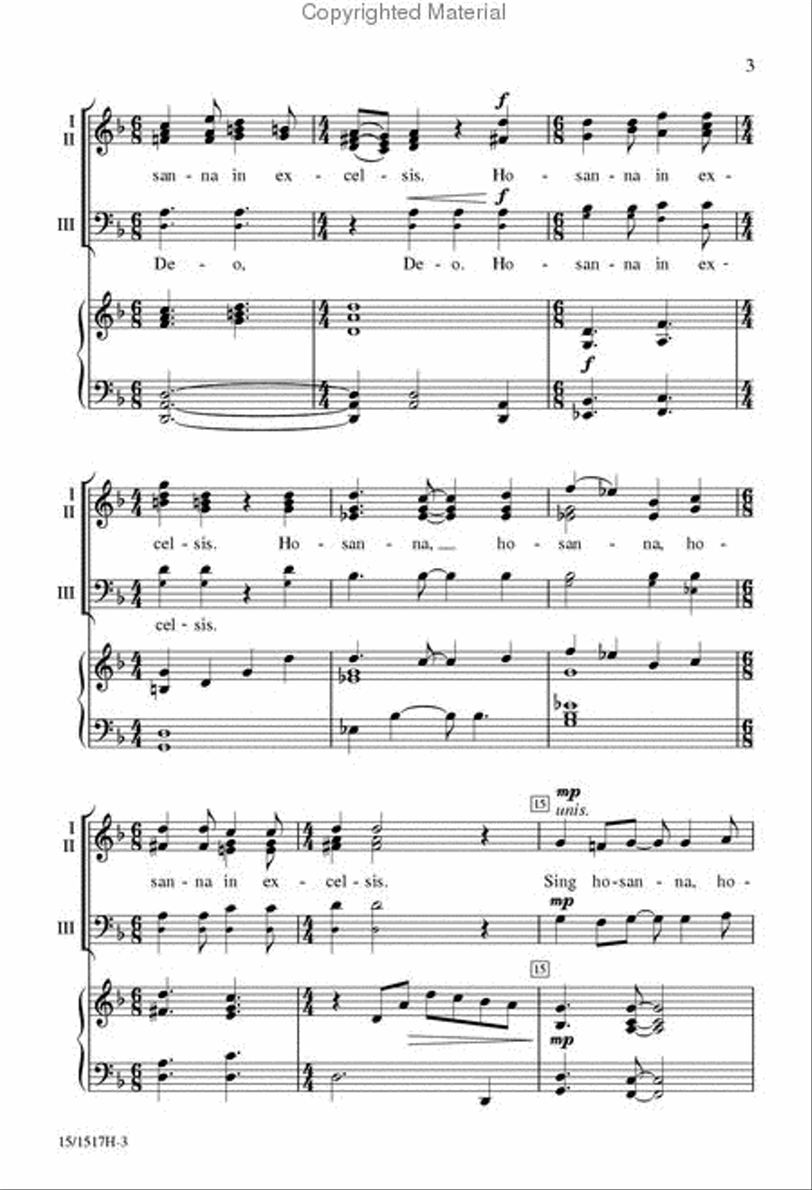 Festival Hosanna 4-Part scores gallery preview page 3
