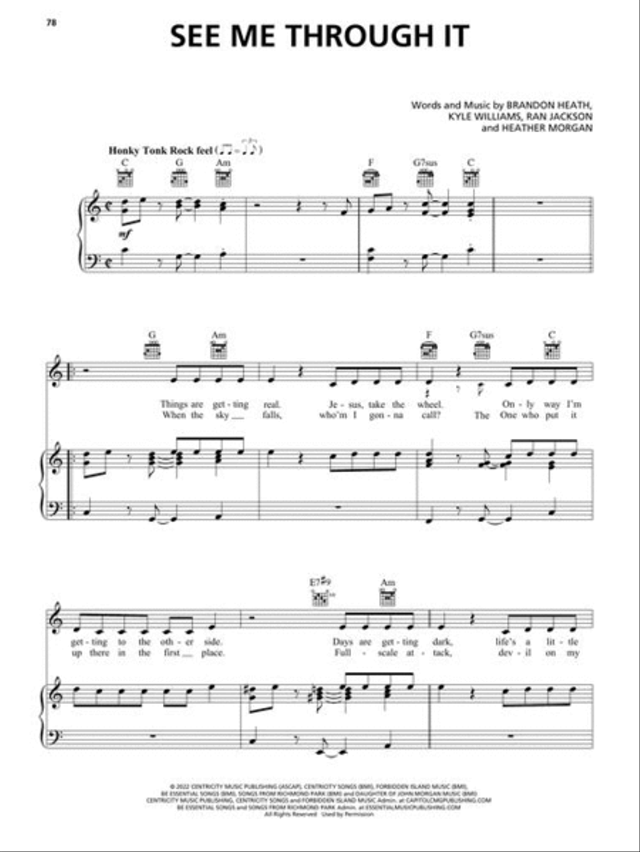 Top Christian Hits of 2022-2023 Piano, Vocal, Guitar scores gallery preview page 6