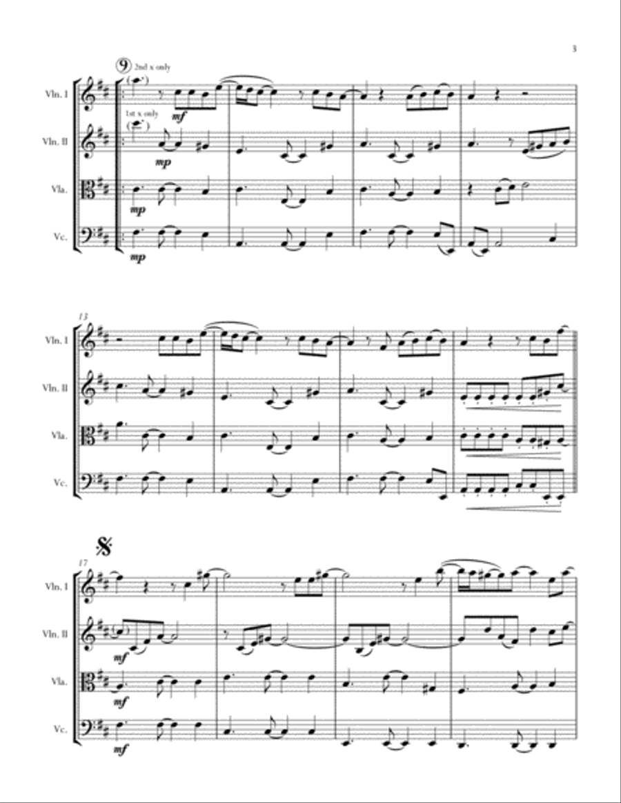 Always String Quartet scores gallery preview page 3
