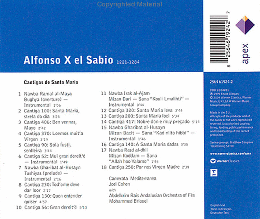 Alfonso X El Sabio: Cantigas D