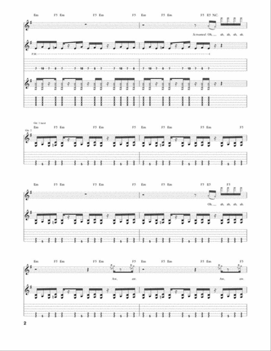 Down with discount the sickness guitar