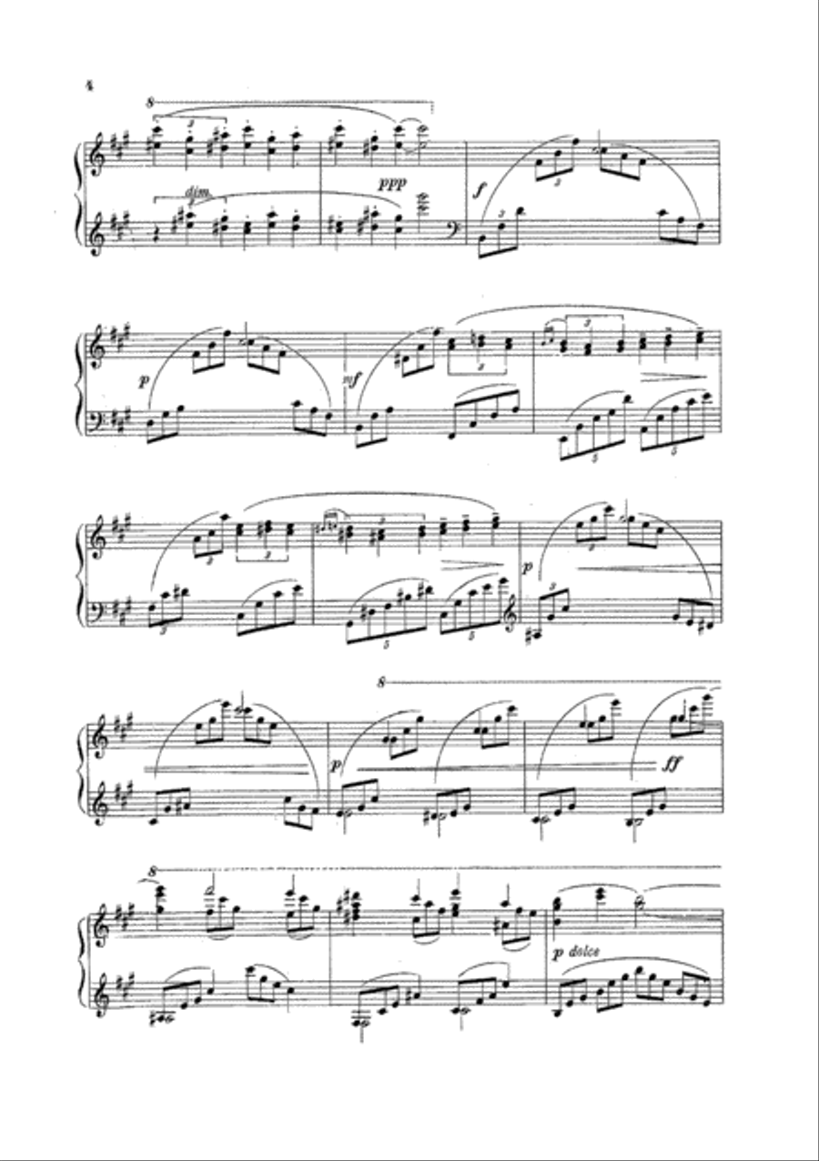 Het wielewaalt en leeuwerkt (Like a Singing Bird) for Piano Solo Piano Solo scores gallery preview page 4