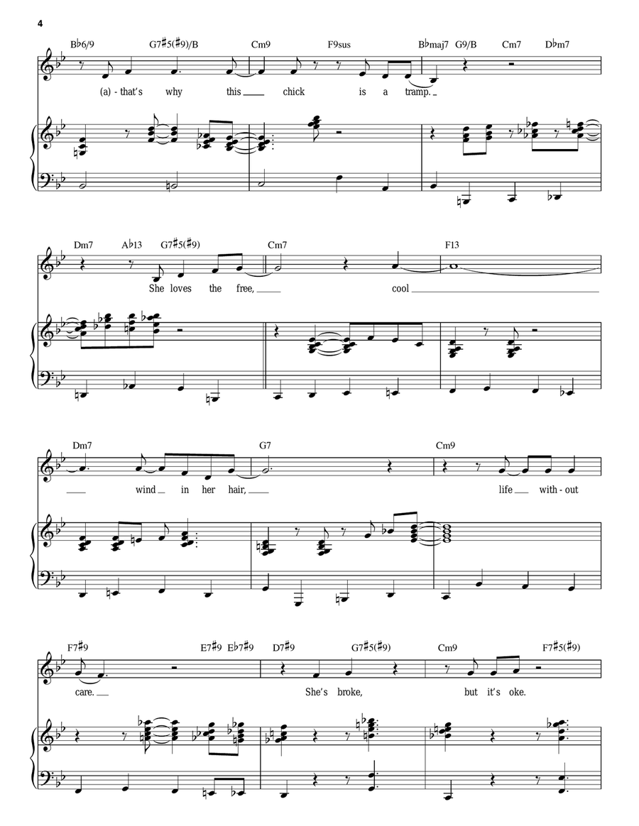 The Lady Is A Tramp Piano, Vocal scores gallery preview page 4