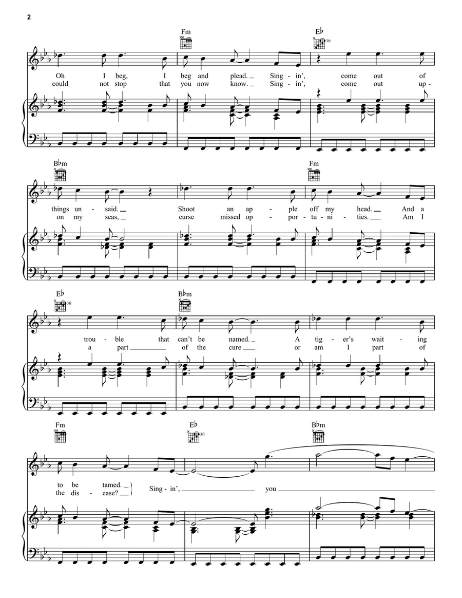 Clocks Acoustic Guitar scores gallery preview page 2