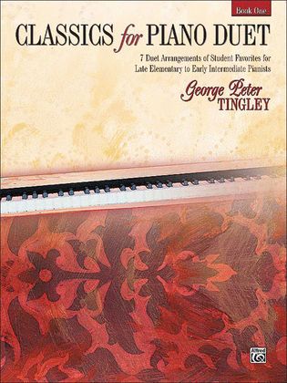 Book cover for Classics for Piano Duet, Book 1