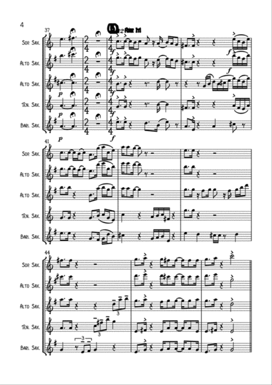 Haze Woodwind Quartet scores gallery preview page 5
