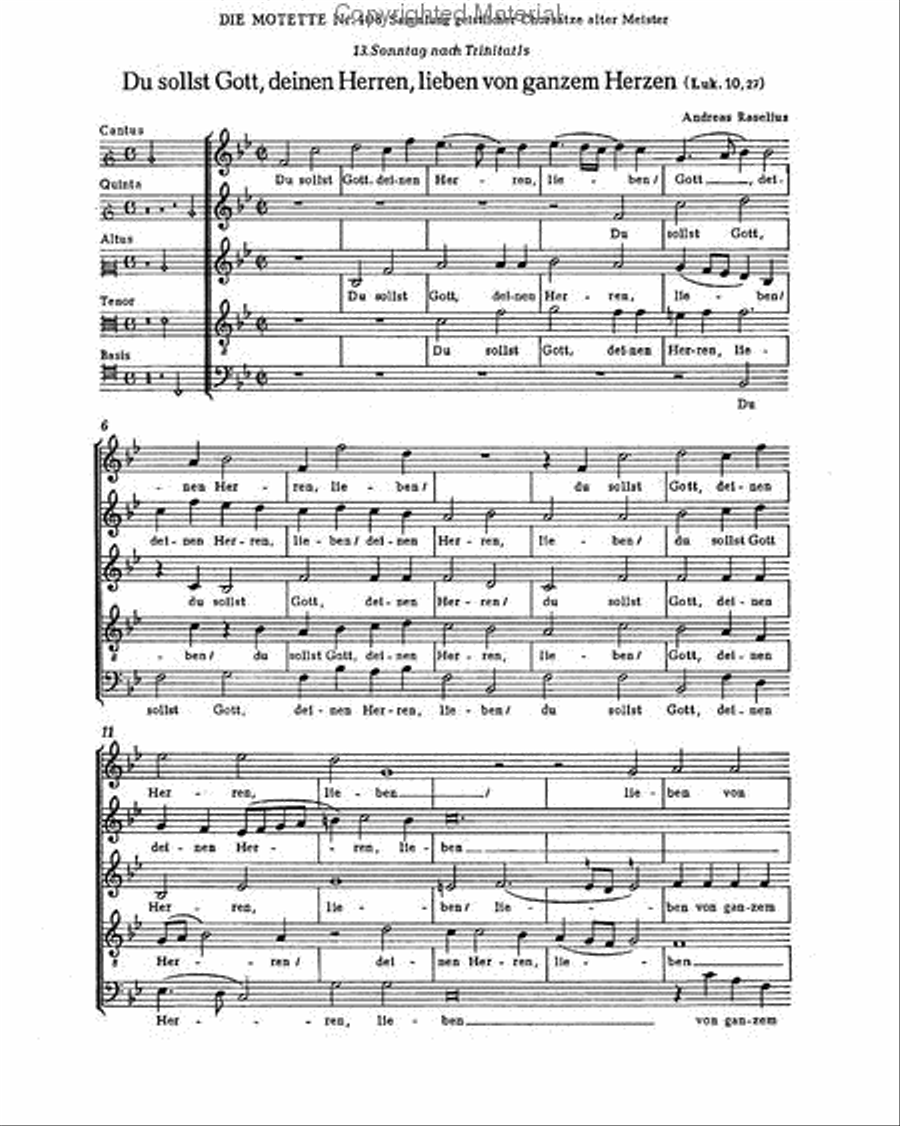 Du sollst Gott, deinen Herren, lieben von ganzem Herzen SSATB scores gallery preview page 6