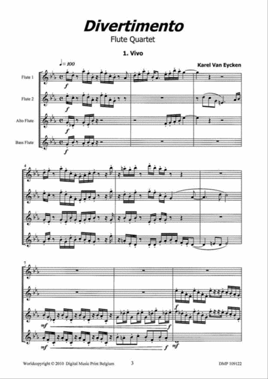 DIVertimento DIVertimento Flute Quartet scores gallery preview page 2