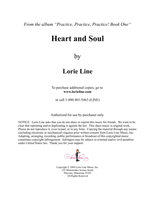 Book cover for Heart And Soul - EASY!