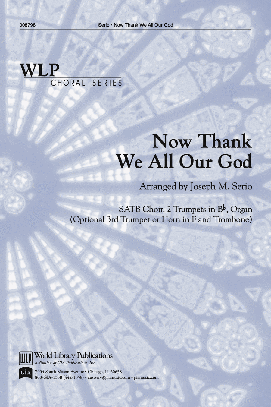 Now Thank We All Our God 4-Part scores gallery preview page 1