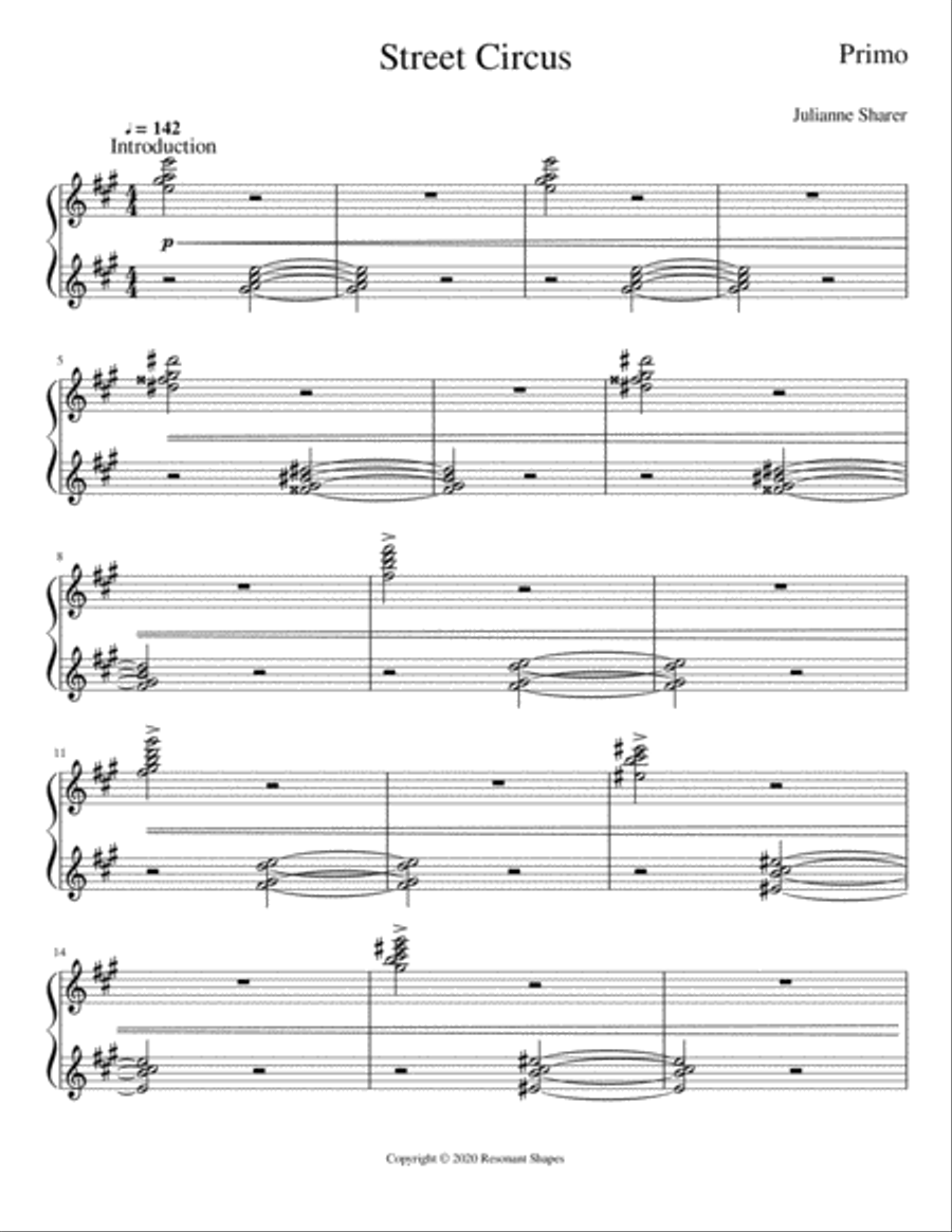 Street Circus Piano scores gallery preview page 5