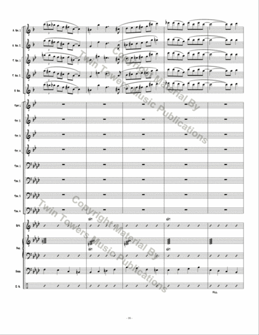 Don't Get Caught Don't Get Caught Jazz Ensemble scores gallery preview page 16