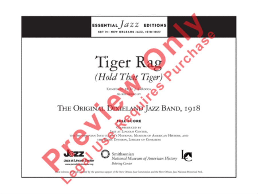 Tiger Rag (Hold That Tiger) Jazz Ensemble scores gallery preview page 2