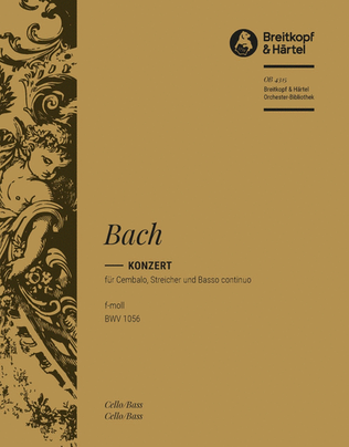 Book cover for Harpsichord Concerto in F minor BWV 1056