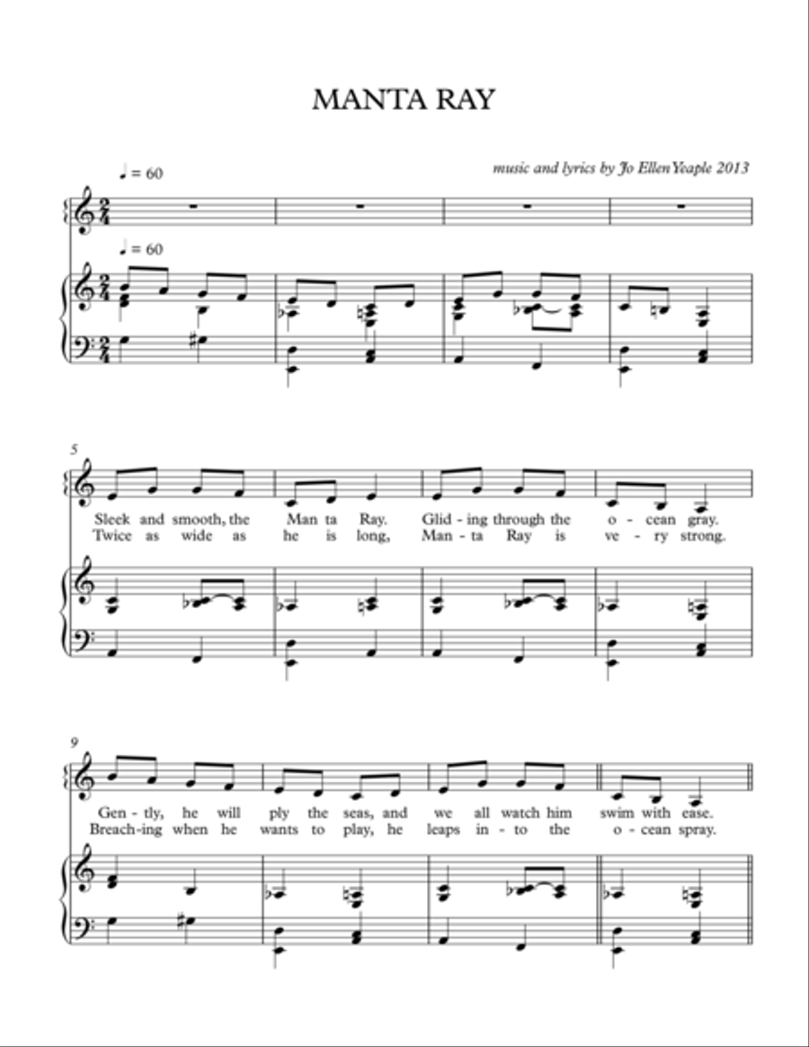 Manta Ray Voice scores gallery preview page 1