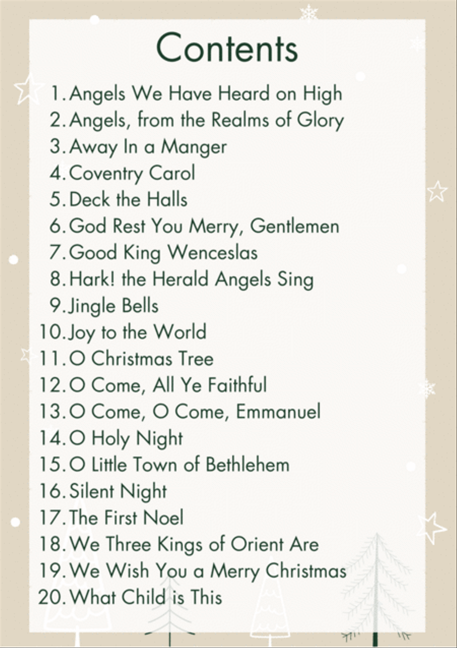 20 Christmas Lead Sheets Piano scores gallery preview page 2