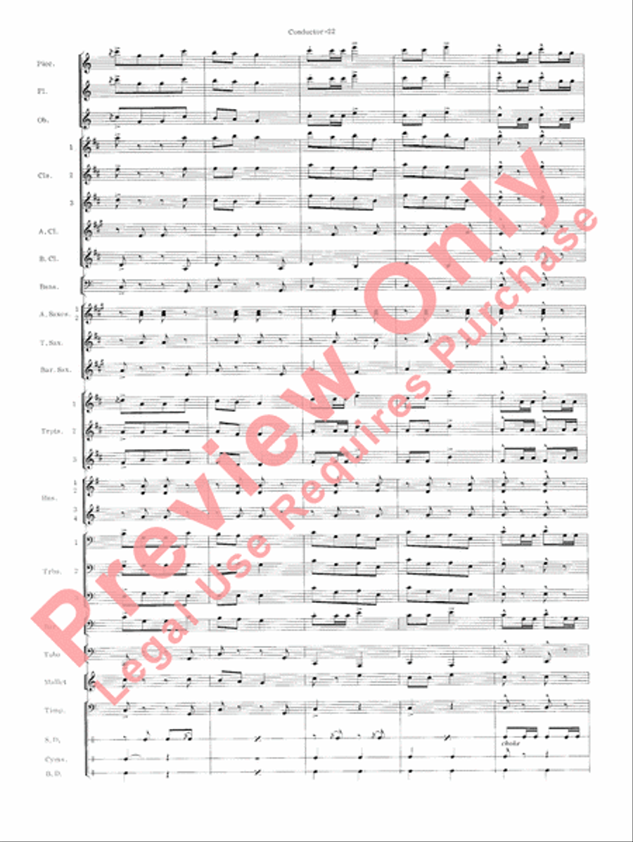 Carmen Suite Concert Band scores gallery preview page 24