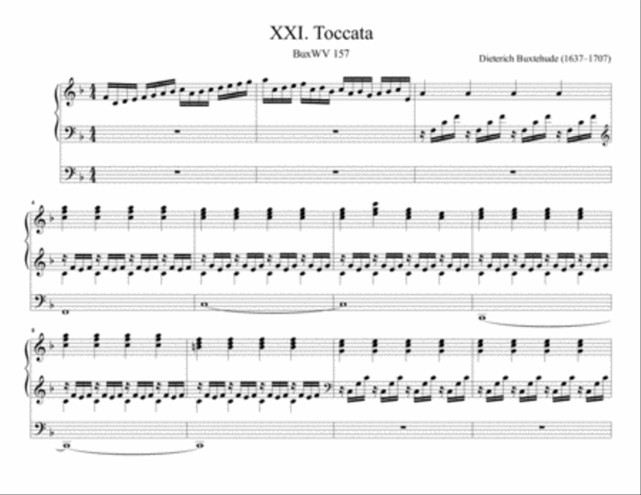 Toccata in F Major, BuxWV 157 Organ Solo scores gallery preview page 2