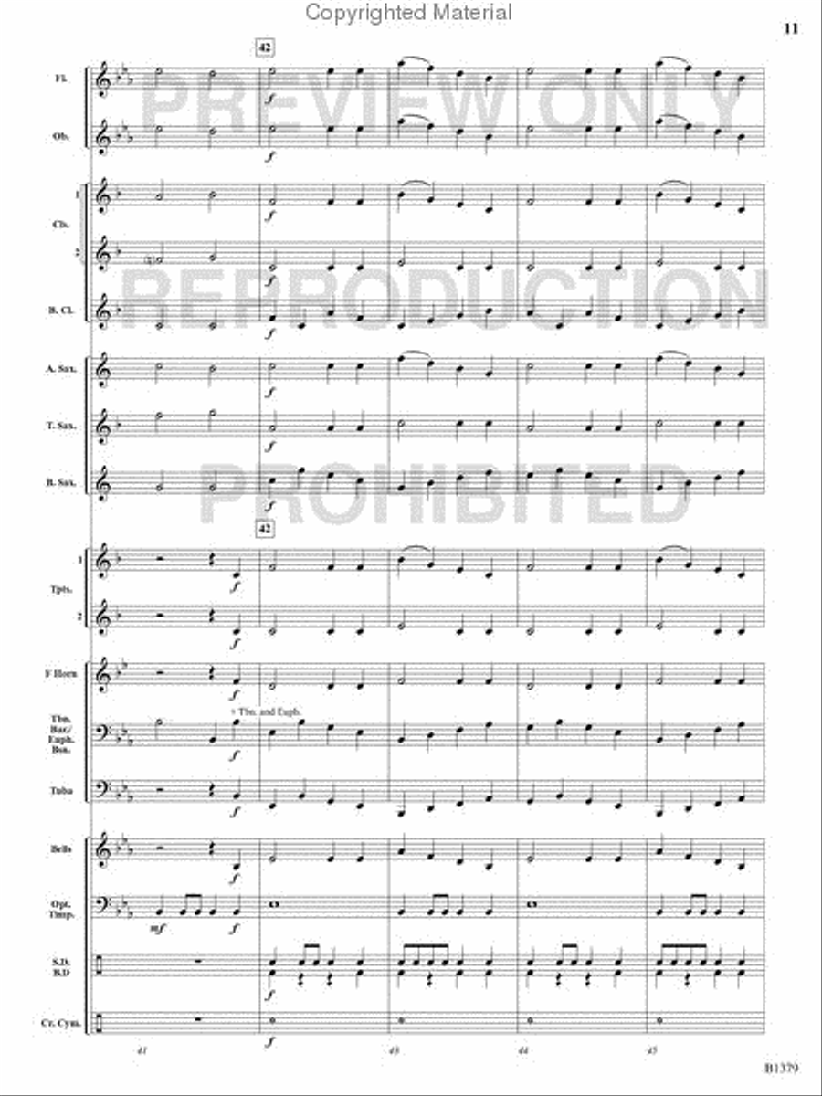 The Spacious Firmament on High Concert Band scores gallery preview page 10