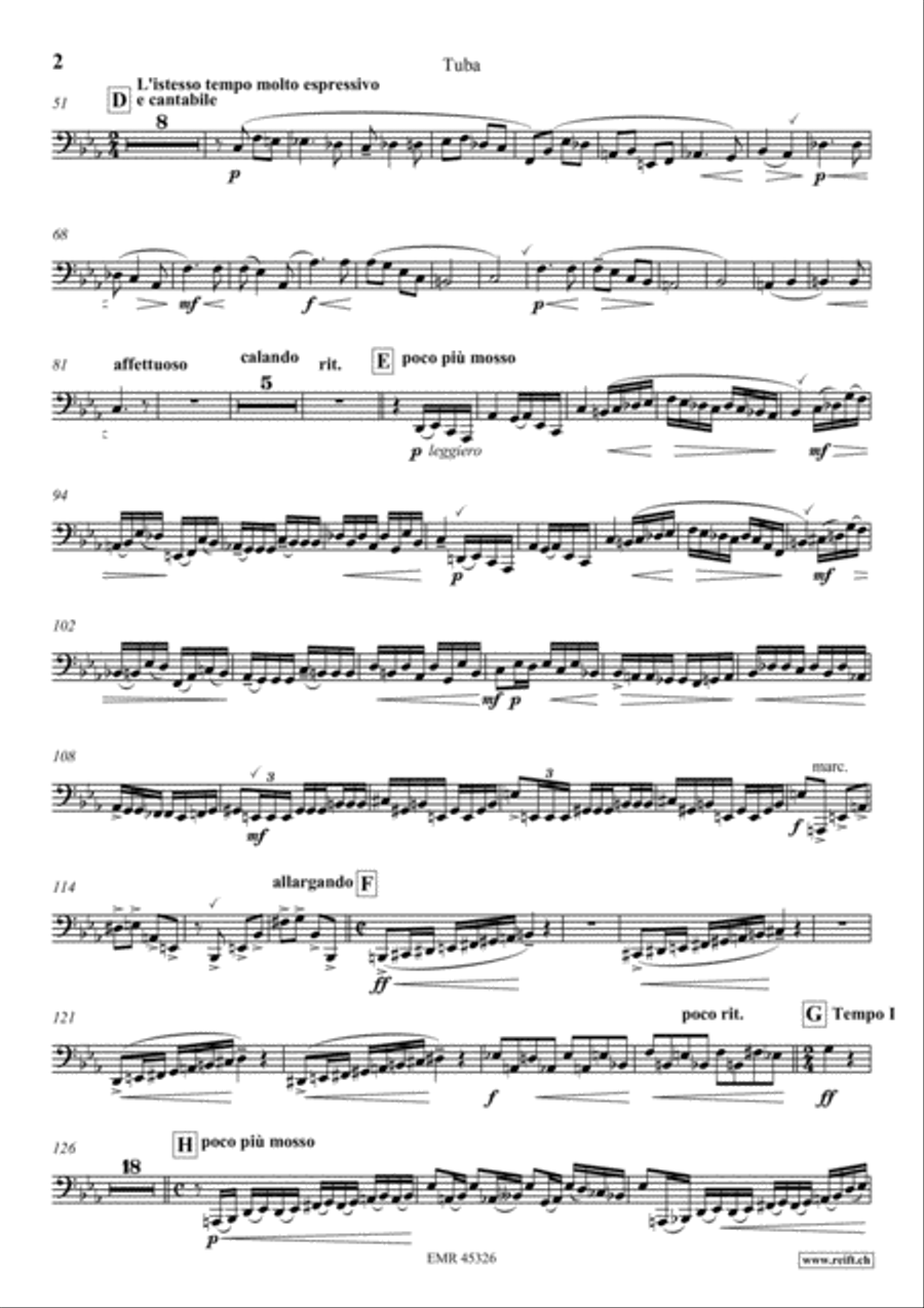 Konzert No. 1 c-moll Konzert No. 1 c-moll Tuba scores gallery preview page 3