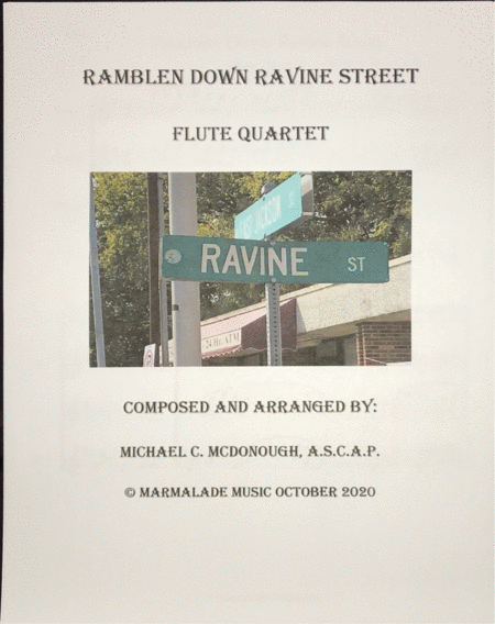 Ramblen Down Ravine St Flute Quartet image number null