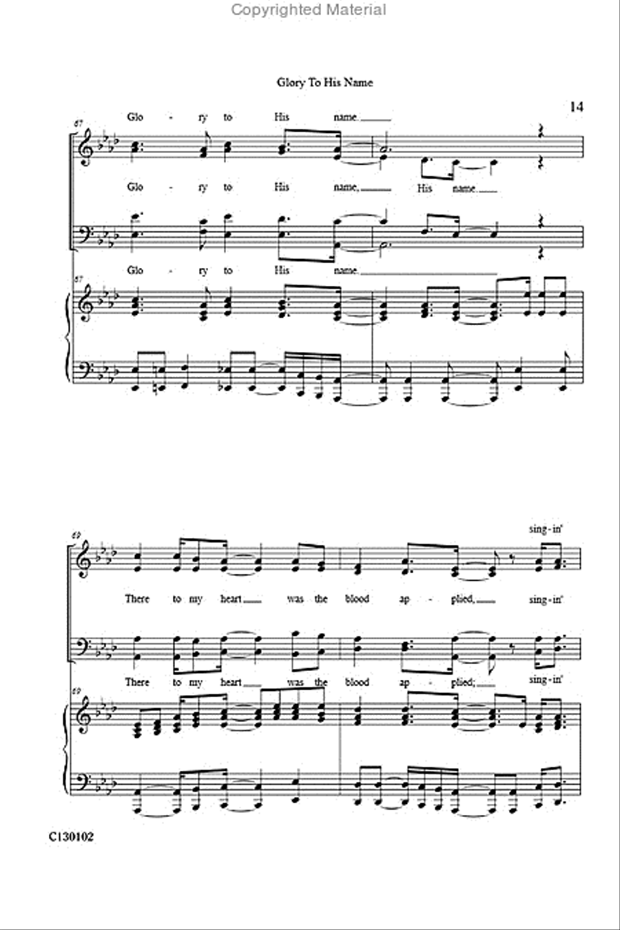 Glory To His Name Glory To His Name 4-Part scores gallery preview page 16